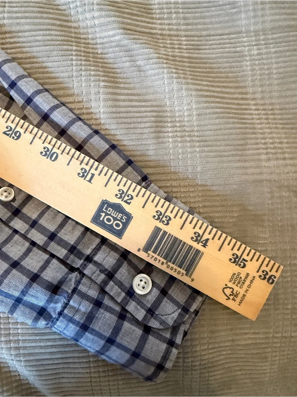 J.Crew Button-Down Plaid Shirt – Men’s Large